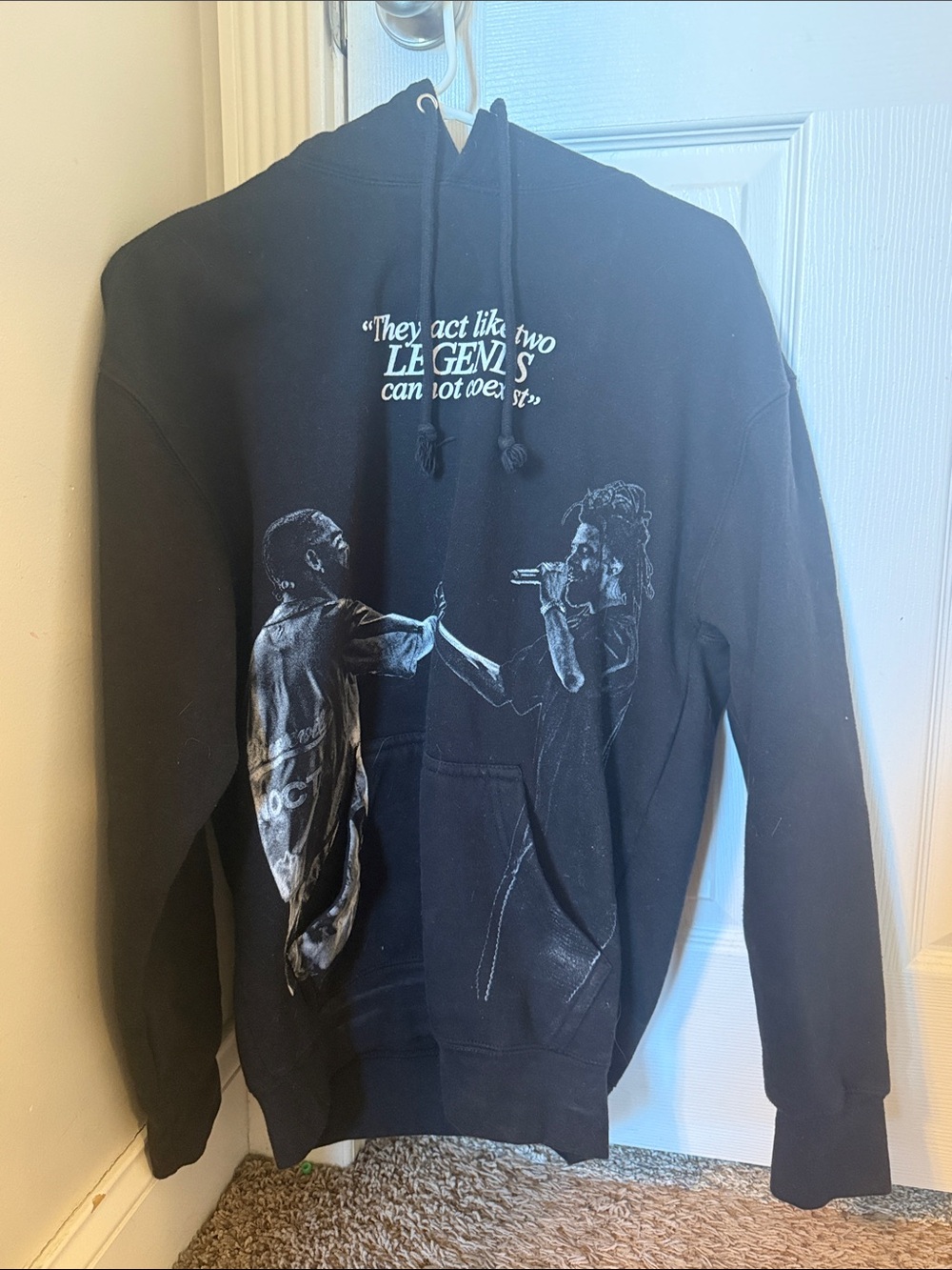 Black Graphic Hoodie from Drake and J. Cole 2024 tour